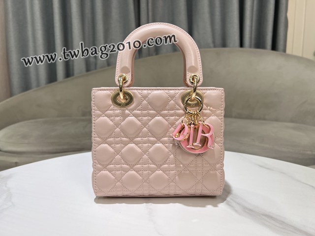 Dior专柜新款迪奥高仿原单彩琳琅扣Lady Dior手袋四格手提女包 djfk1471